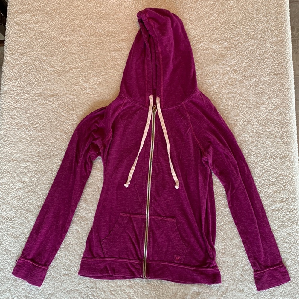 American Eagle Purple Zip Up Jacket